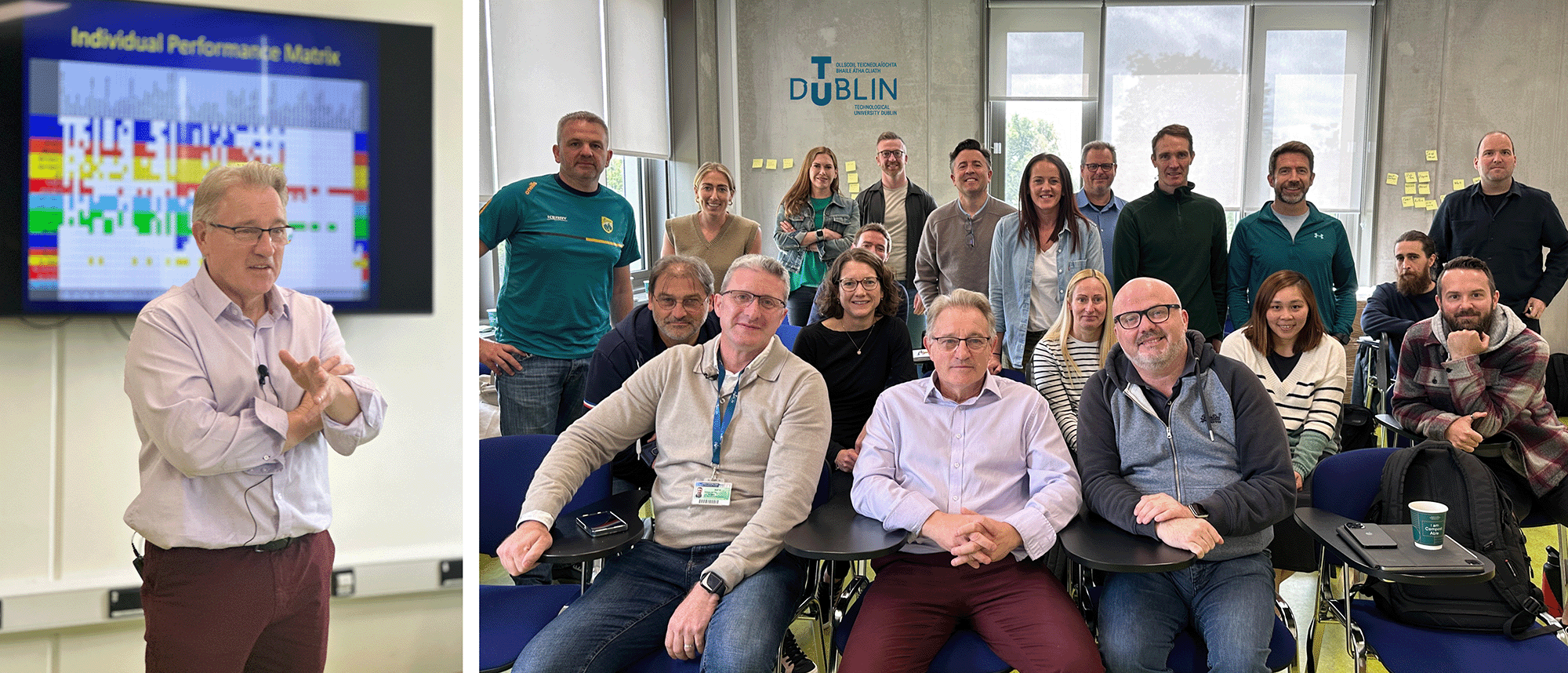 image for Coach Eddie O'Sullivan, guest lecturer on Postgraduate Diploma in Sports Analytics, Technology and Innovation programme