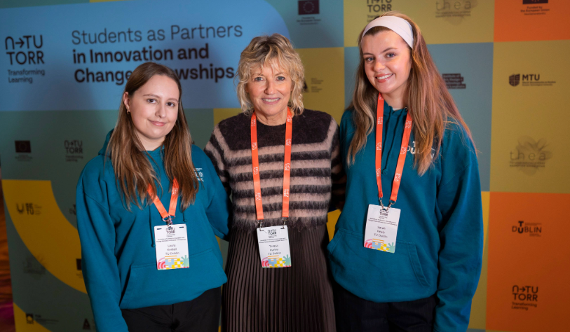 Three women pictured at the N-TUTORR Showcase