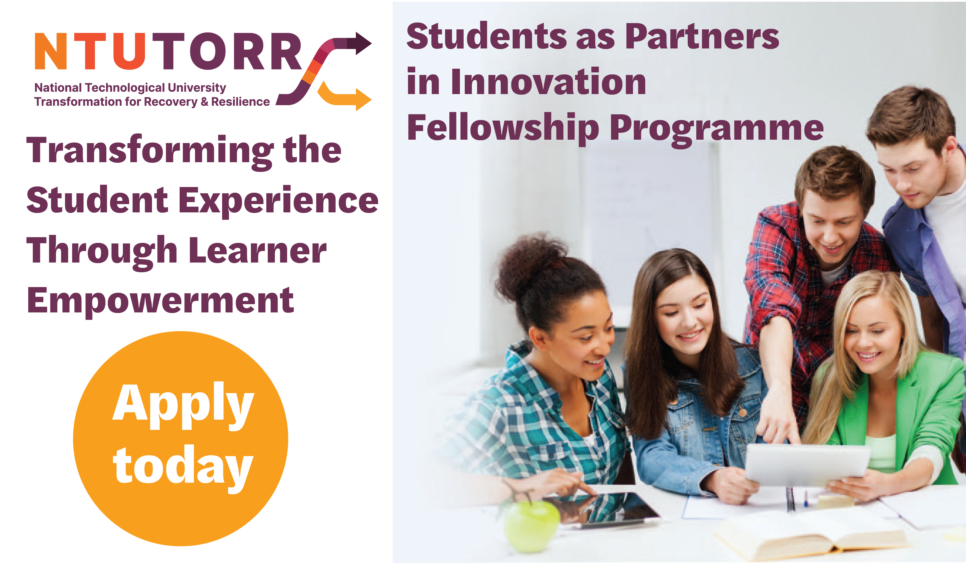 NTUTORR Partners in Innovation Fellowship Programme