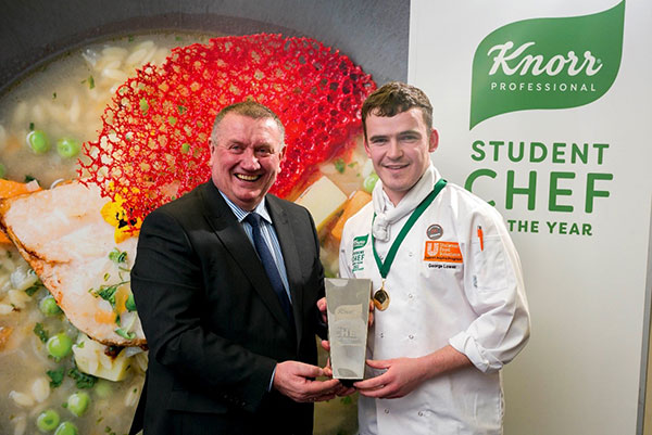 George Lowen Winner of Knorr Professional Student Chef of the Year Competition