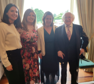 Image for TU Dublin School of Food Science and Environmental Health Executive attend the presentation ceremony of the UN FAO Agricola Medal to President Micheal D Higgins 