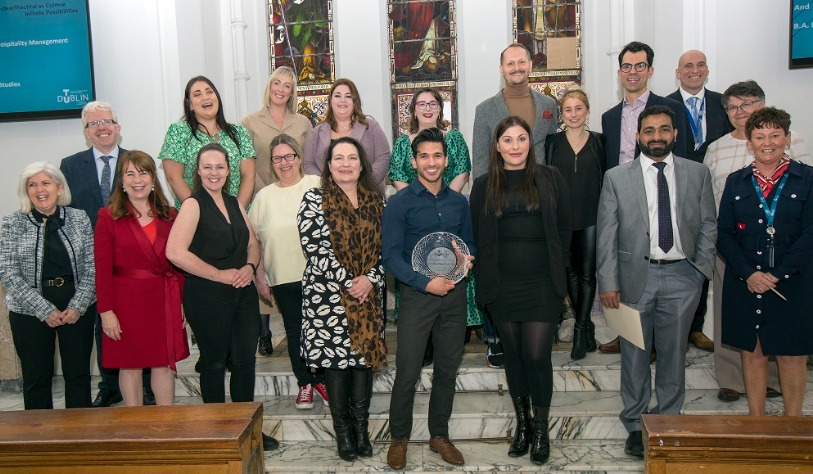 Students staff and sponsors at the student excellence awards 2022