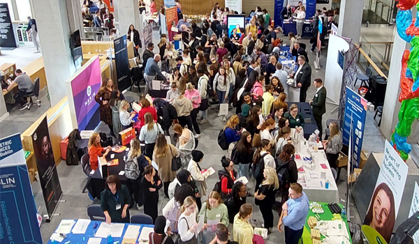 Attendees at the NOC Optical Fair