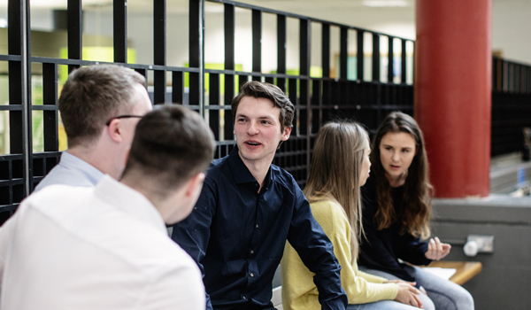 TU Dublin students socialising