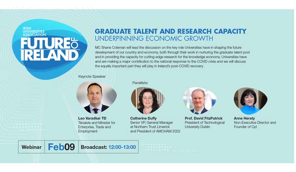 IUA Future of Ireland Webinar, Wednesday, 9 Feb