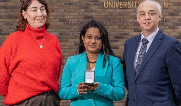 Dr Caroline Ann O'Sullivan, Charitha Marcus and Dr Kevin Hora