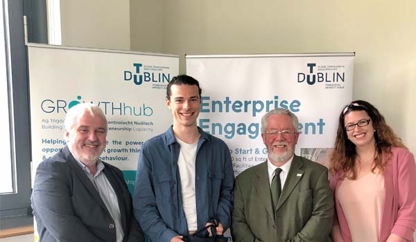 Dr. Paul O’Reilly, Growth Hub Lead, Alexander Fives Iventure  Winner, Mr. Colm O’Maolmhuire, Enterprise Manager and Ms. Ciara Younge, Industry and Enterprise Officer.