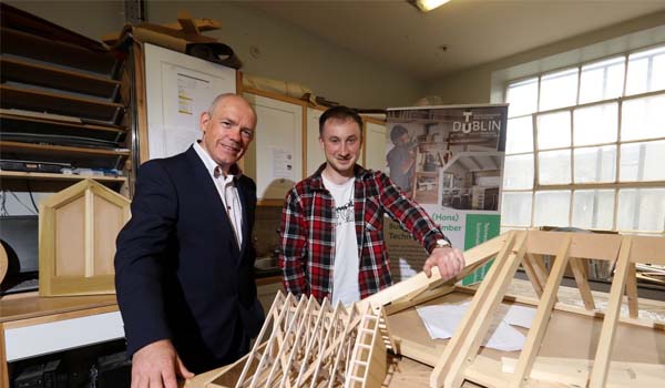 Gary Treanor, Kingspan with awardee Brendan Rossiter Gargan