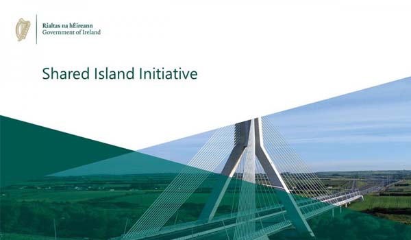 Shared Island Initiative text and picture of a bridge