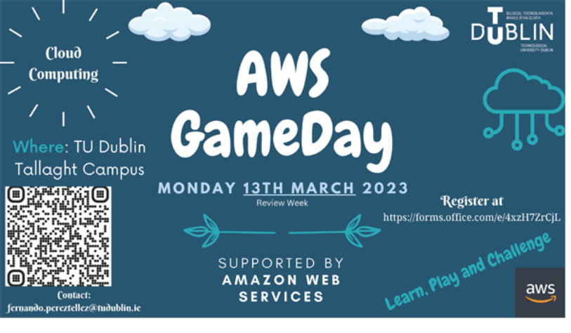 AWS Gameday at TUDublin poster