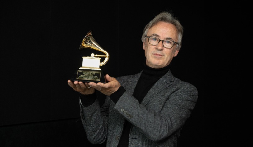 Ben Rawlins with  his Grammy