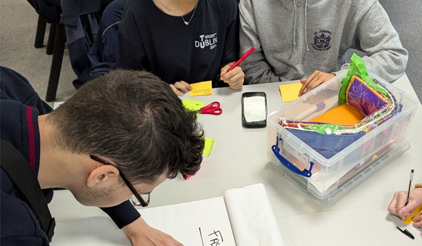 TY Students working on their projects at TU Dublin Climate Entrepreneurship Campus