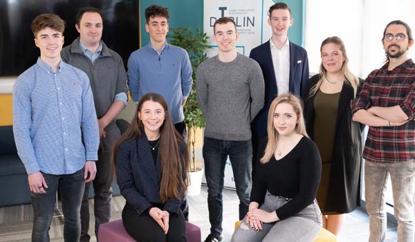 The Micron Agritech team in the Greenway Hub in Grangegorman