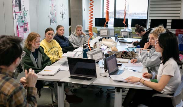 TU Dublin students working in a classroom