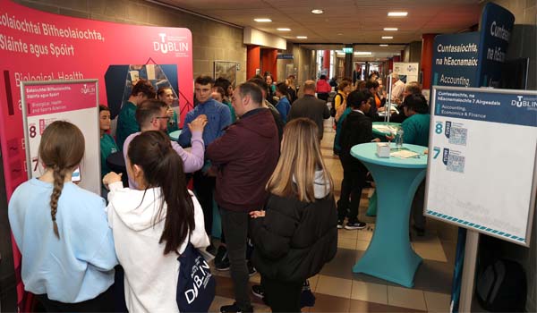 A crowd gathering for the Open Day event in Tallaght